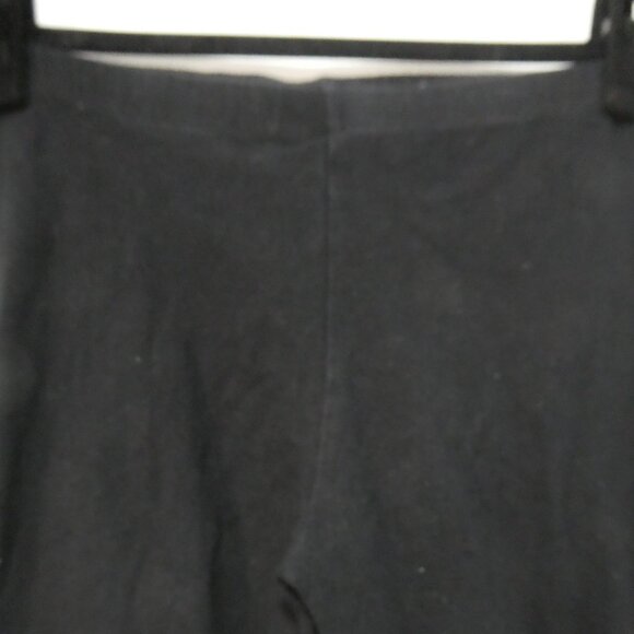 Unbranded | 12.5 inch waist measured | Black Leggings With Bottom Lace Hem - Picture 4 of 16